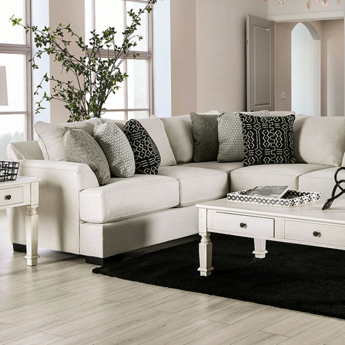 Beige Chenille Sectional