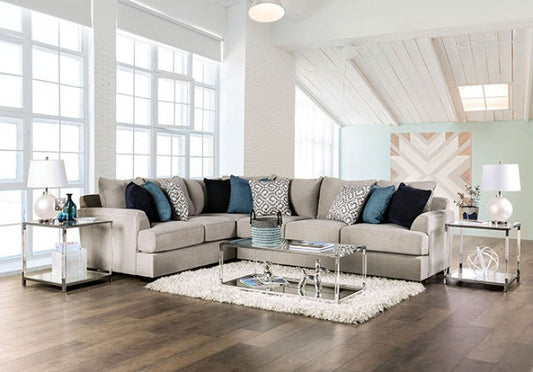 Gray Chenille Sectional