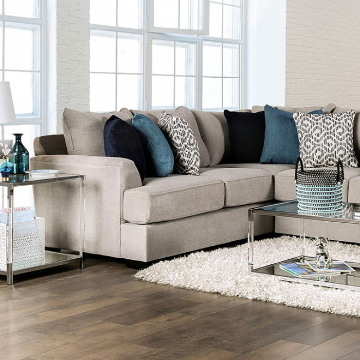 Gray Chenille Sectional