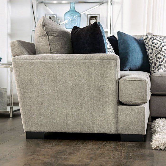 Gray Chenille Sectional