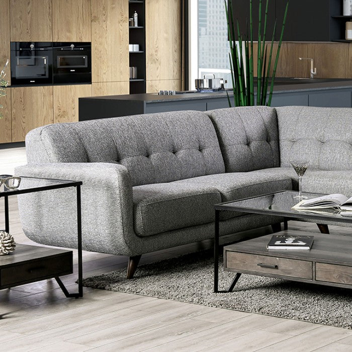 Mid-century Modern Gray Sectional