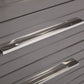 Modrest Splendor - Grey High Gloss Slatted Chest