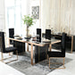 Nova Domus Cartier Modern Black & Rosegold Dining Table