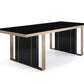 Nova Domus Cartier Modern Black & Rosegold Dining Set