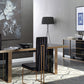 Nova Domus Cartier Modern Black & Rosegold Dining Set