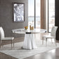Modrest Cabaret Modern White Round Dining Table