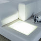 Divani Casa T35 Modern White Leather Sectional Sofa With Light