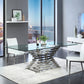 Modrest Crawford Modern Rectangular Glass Dining Table