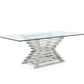 Modrest Crawford Modern Rectangular Glass Dining Table