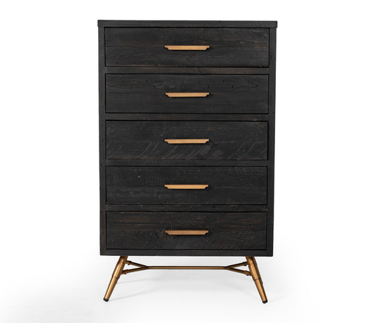 Nova Domus Tabitha Modern Dark Brown Recycled Pine Chest