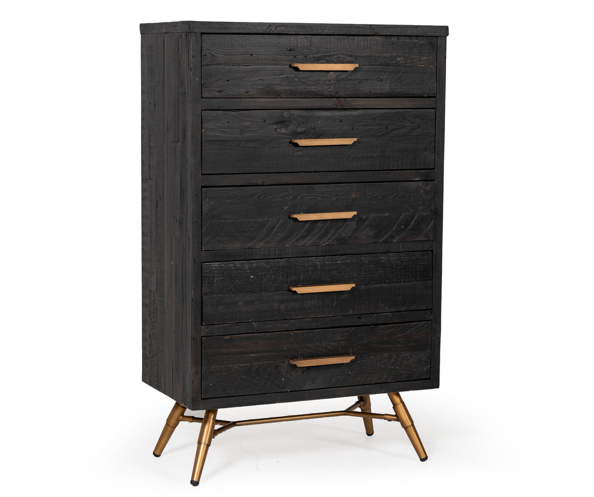 Nova Domus Tabitha Modern Dark Brown Recycled Pine Chest