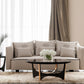 A&X Talin Modern Beige Fabric Sofa set