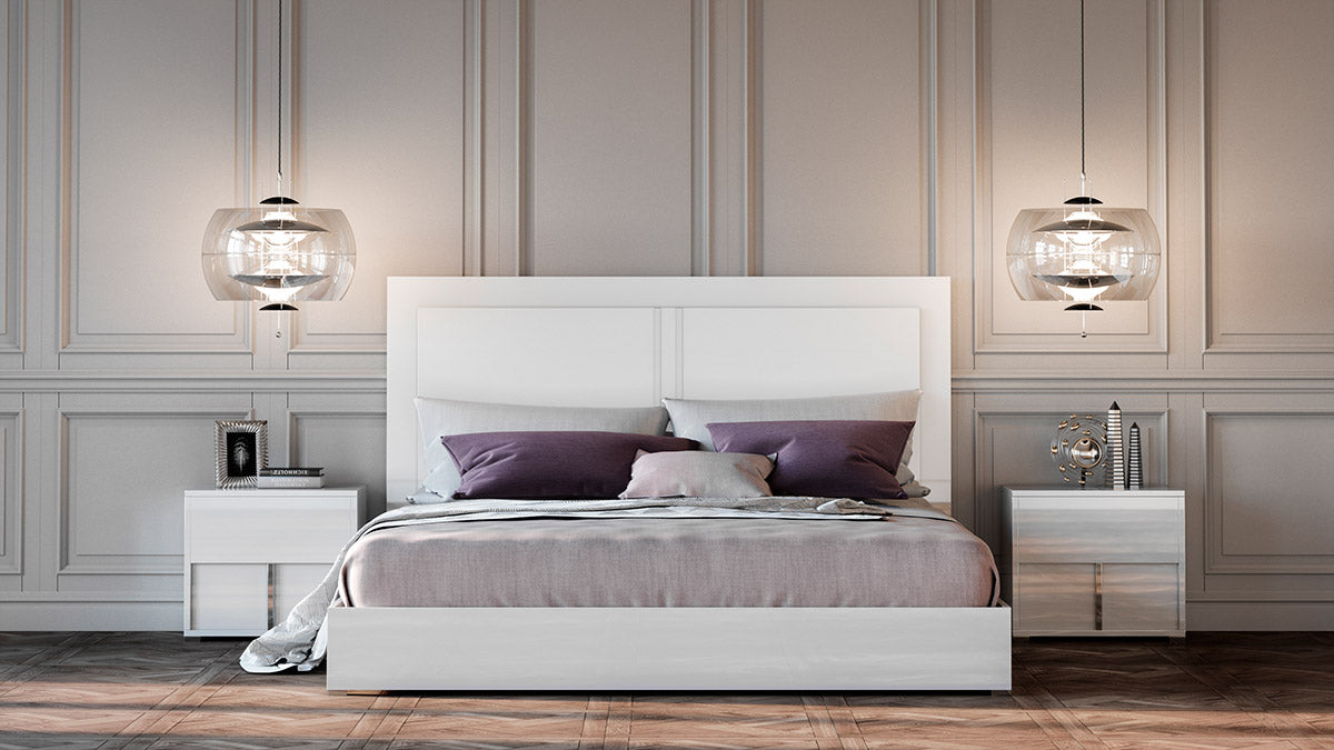 Modrest Nicla Italian Modern White Bed