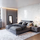 Modrest Nicola Modern Grey Oak & Stainless Steel Bed