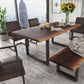 Modrest Taylor Modern Live Edge Wood Small 79" Dining Bench