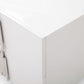 Modrest Token - Modern White & Stainless Steel Nightstand