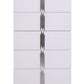 Modrest Token - Modern Glossy White & Stainless Steel Chest