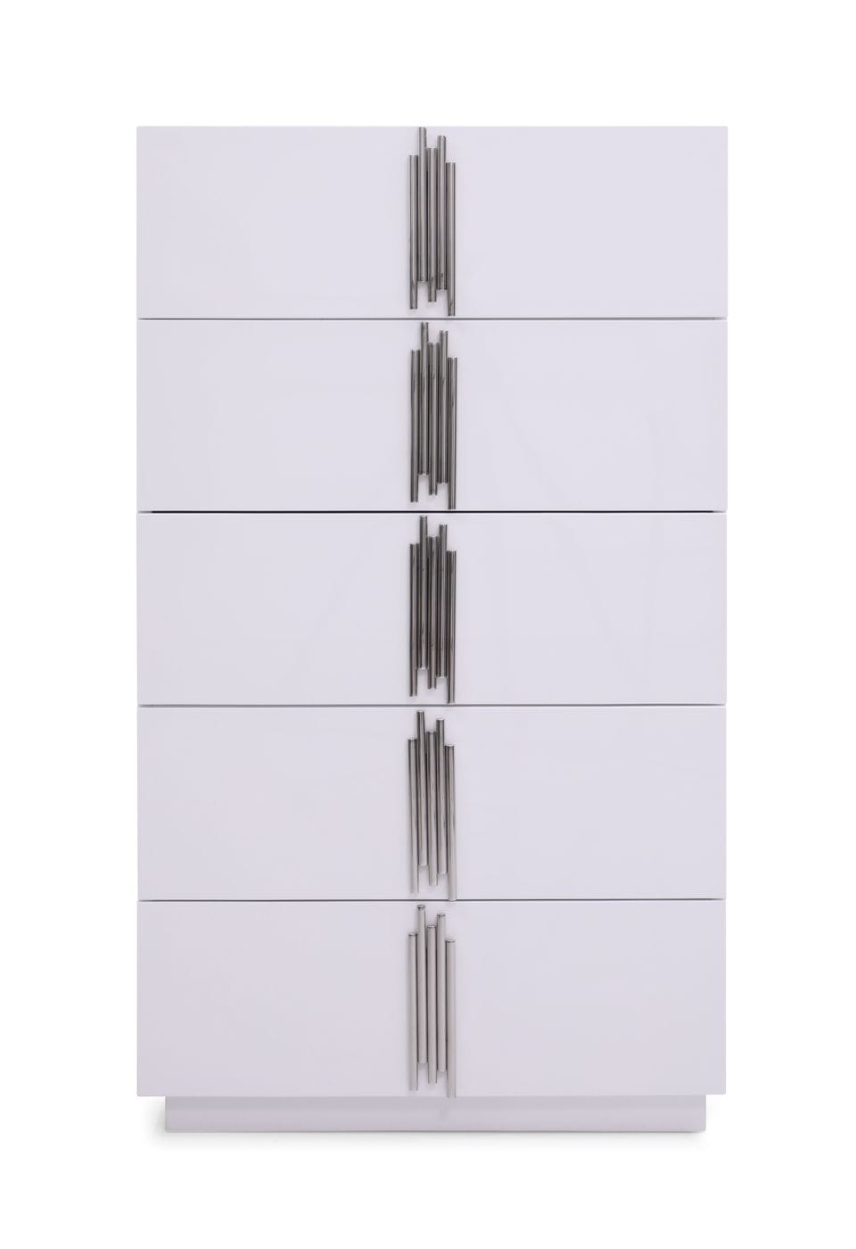 Modrest Token - Modern Glossy White & Stainless Steel Chest
