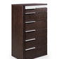 Modrest Torino Modern Brown Oak & Grey Chest