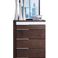 Modrest Torino Modern Brown Oak & Grey Chest