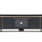Nova Domus Cartier Modern Black & Rosegold TV Stand