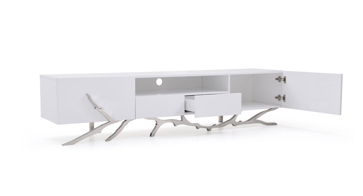 Modrest Legend Modern White TV Stand