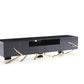Modrest Legend Modern Black & Gold TV Stand