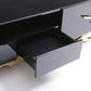 Modrest Legend Modern Black & Champagne Gold TV Stand