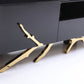 Modrest Legend Modern Black & Gold TV Stand