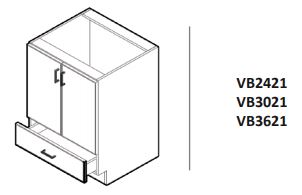 Vanity w/ bottom drawer