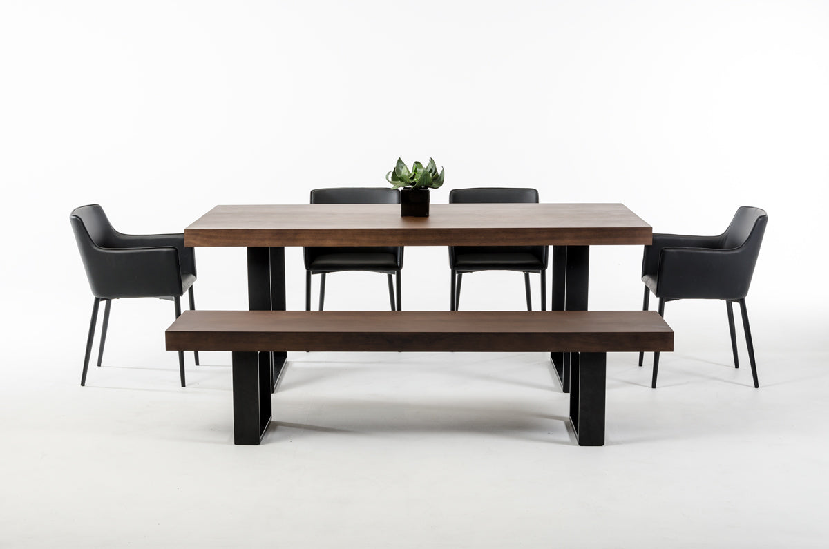 Modrest Lola Modern Walnut Dining Table