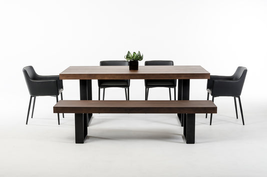 Modrest Lola Modern Walnut Dining Table