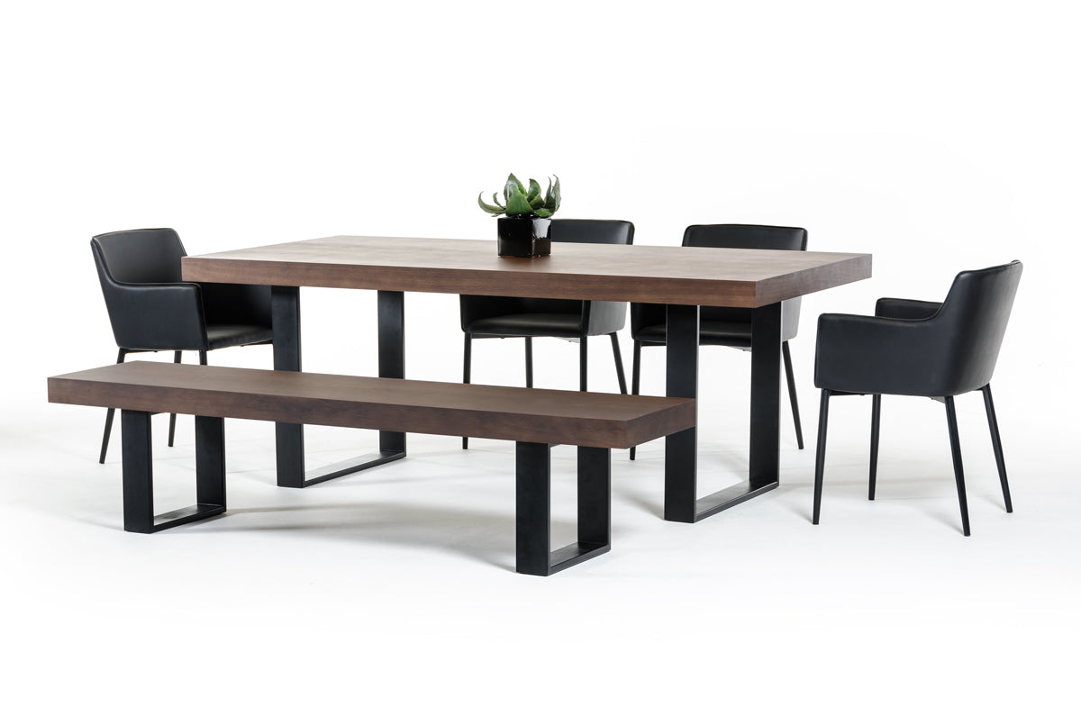 Modrest Lola Modern Walnut Dining Table