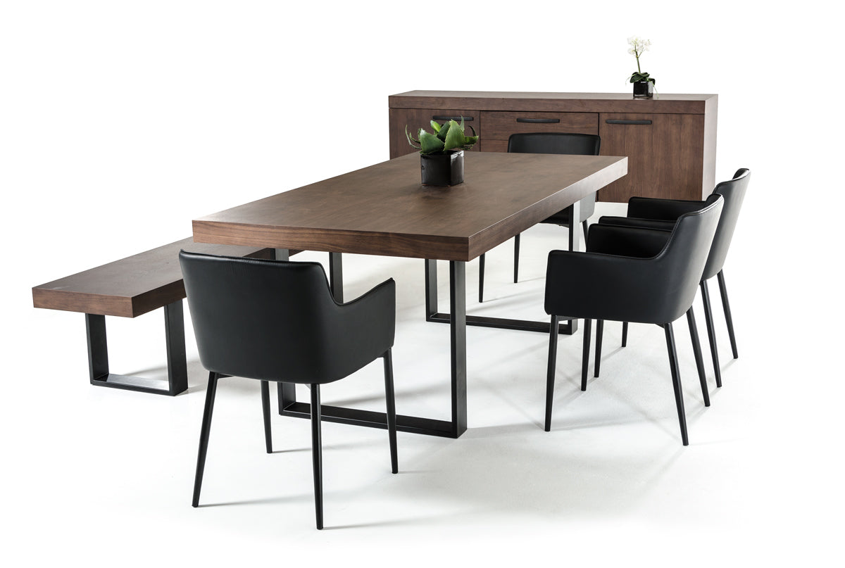 Modrest Lola Modern Walnut Dining Table