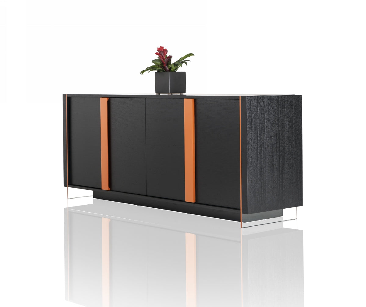 Modrest Vision - Modern Black Oak Buffet