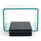 Modrest Vitro Modern Glass and Oak End Table