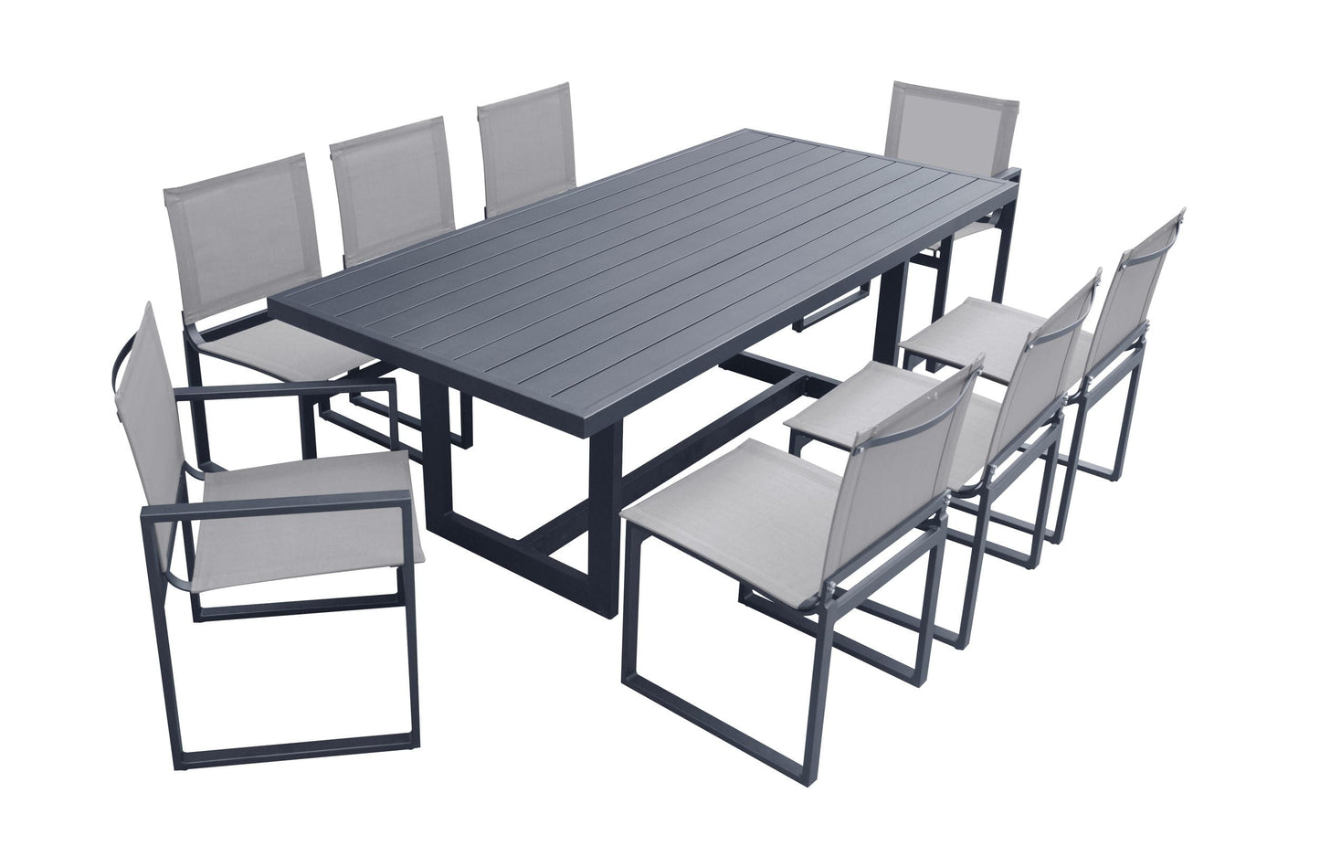 Renava Wake - Modern Dark Charcoal Outdoor Dining Table
