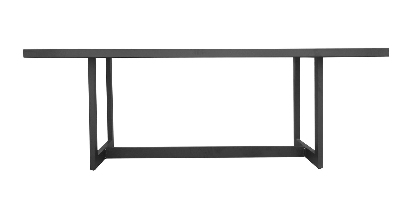 Renava Wake - Modern Dark Charcoal Outdoor Dining Table