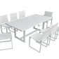 Renava Wake - Modern White Outdoor Dining Table