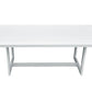 Renava Wake - Modern White Outdoor Dining Table