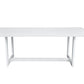 Renava Wake - Modern White Outdoor Dining Table