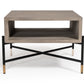 Modrest Walker Modern Concrete & Metal Coffee Table