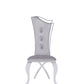 Modrest Bonnie Modern Grey Velvet & Stainless Steel Dining Chair (Set of 2)