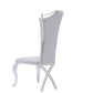 Modrest Bonnie Modern Grey Velvet & Stainless Steel Dining Chair (Set of 2)