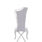 Modrest Bonnie Modern Grey Velvet & Stainless Steel Dining Chair (Set of 2)