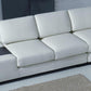 Divani Casa T35 Modern White Leather Sectional Sofa With Light